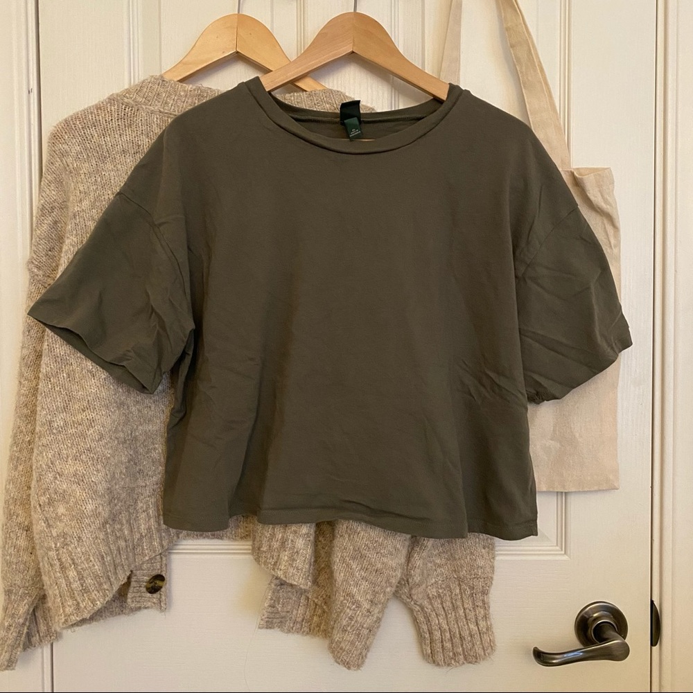 Plain Olive green T Shirt